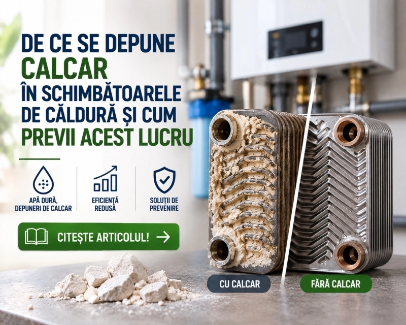 Calcar in schimbatorul de caldura: cauze, curatare si preventie