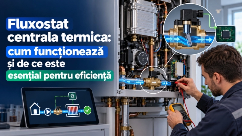 Fluxostat centrala termica: cum functioneaza si ce rol are