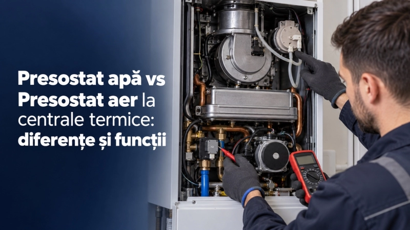 Presostat centrala termica: presostat de apa vs presostat de aer